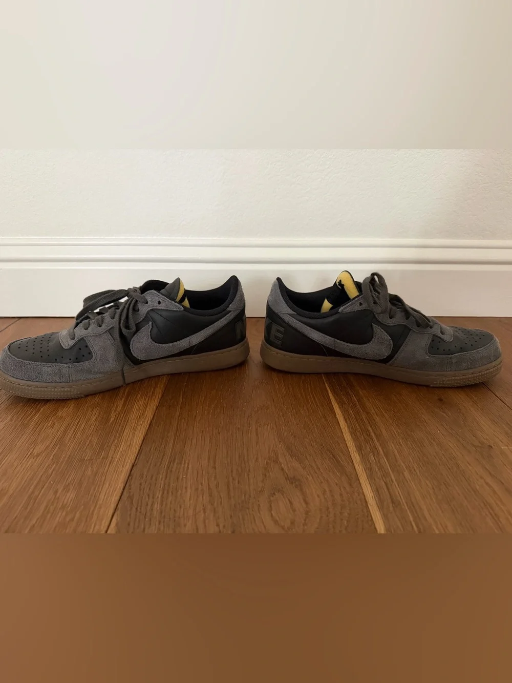Nike Terminator Low Black Medium Ash Gum Suede Sneakers - In like new condition.